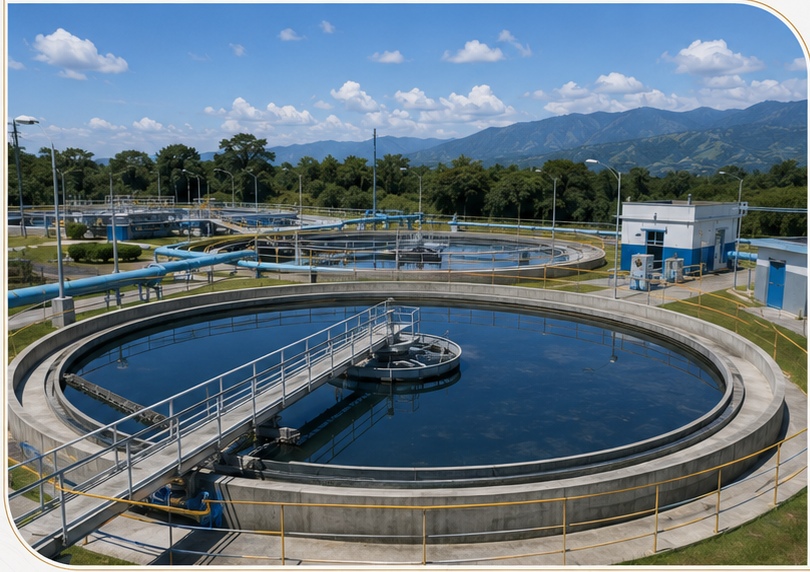 Instalación de saneamiento y tratamiento de agua